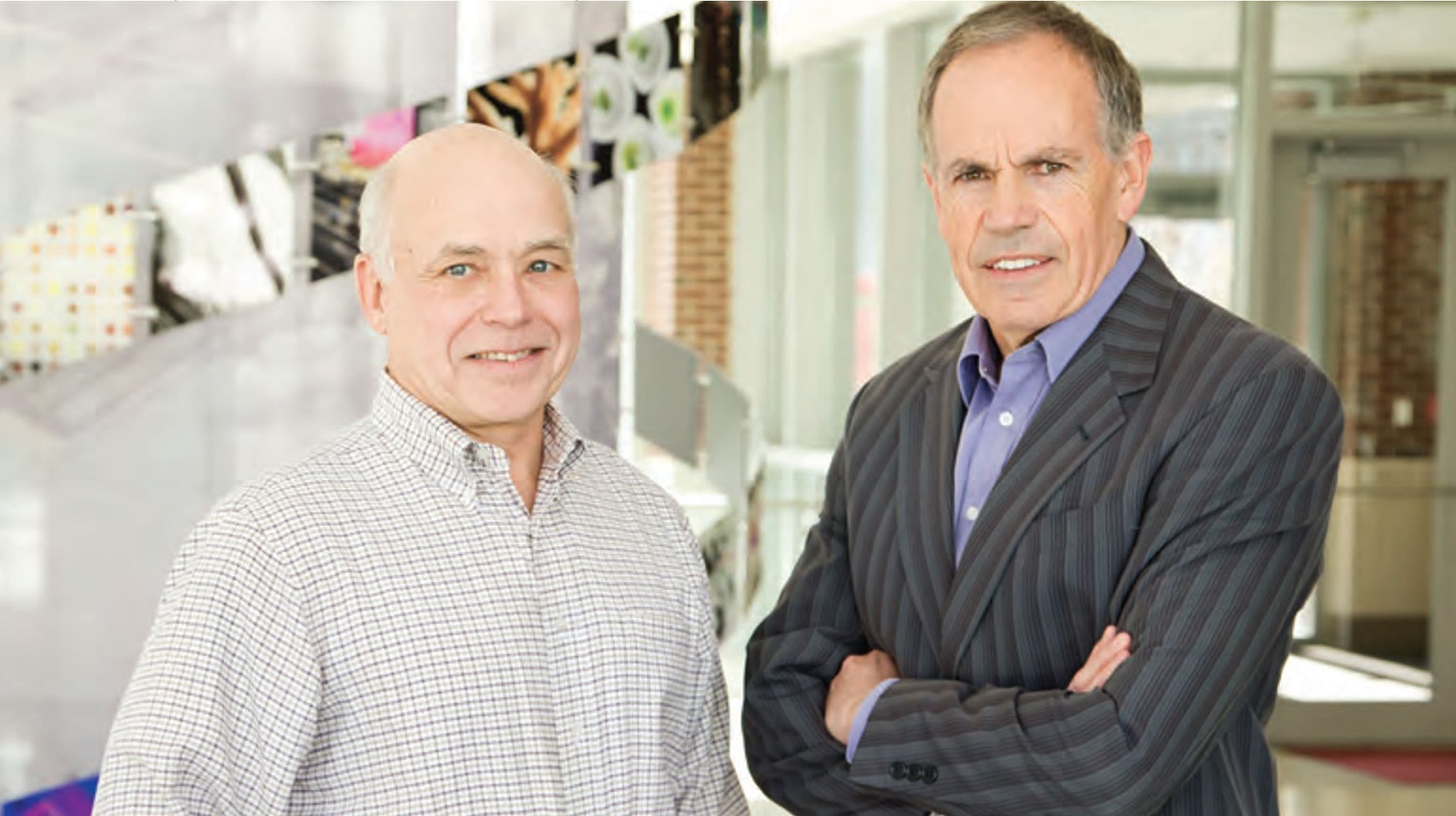 Stephen Long (right) with Don Ort (left)